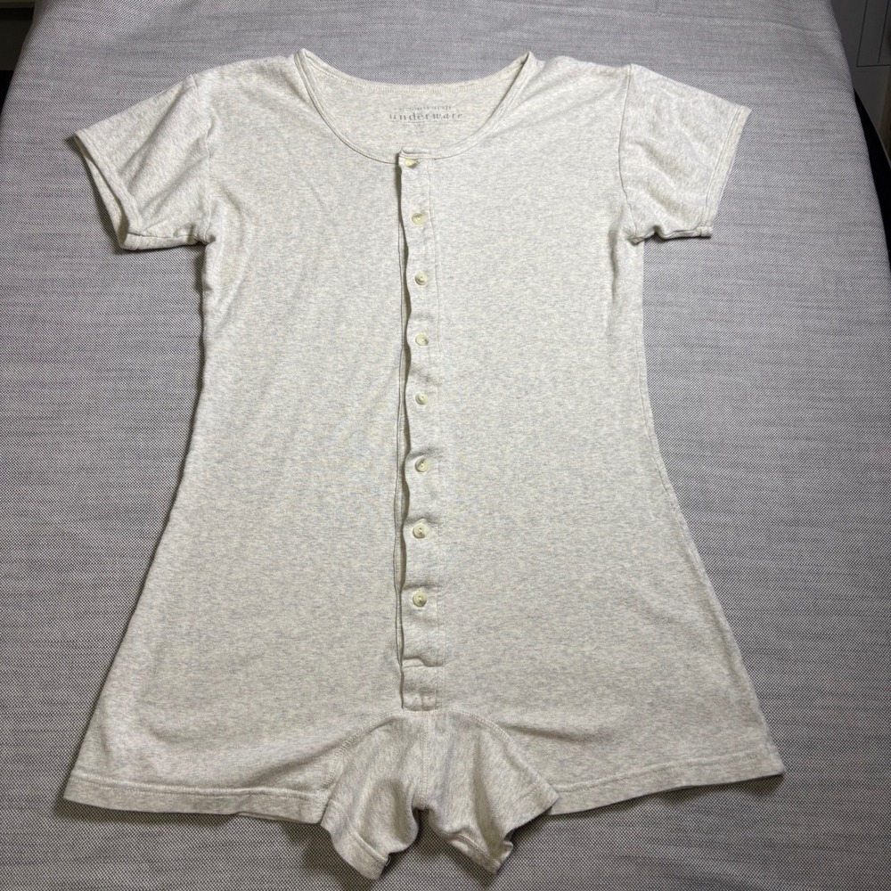 Victoria's Secret, Romper, M, Heather Grey, Vintage Loungewear Sleepwear